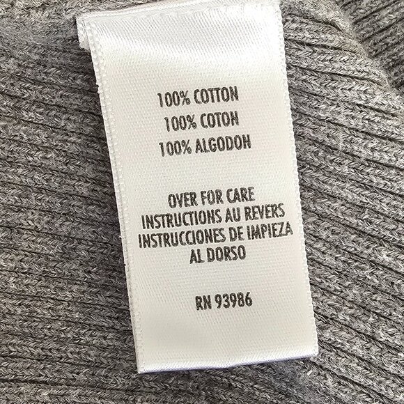 Petite Sophisticate Ribbed Cardigan & Top Set | EUC | SP | Gray - Picture 15 of 16